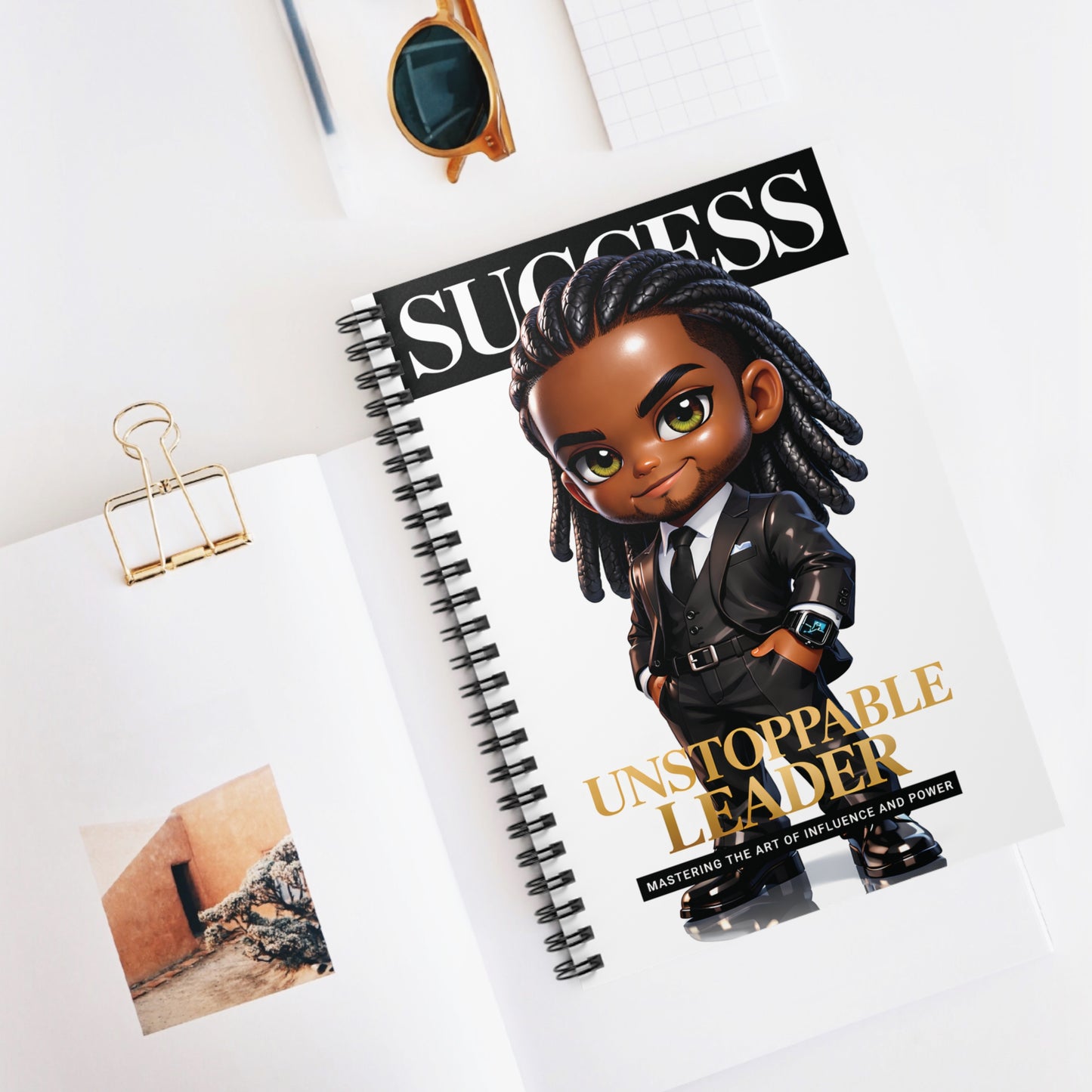 Success 'Unstoppable Leader' Spiral Notebook — Motivational Journal