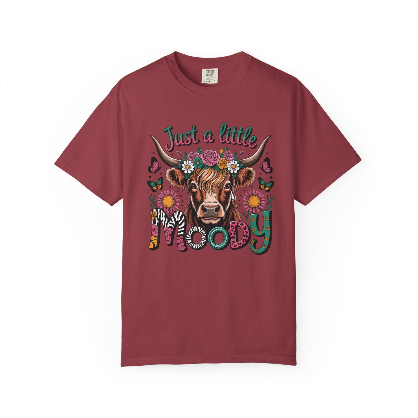 Moody Cow T-Shirt, Fun Animal Tee, Casual Everyday Wear, Gift for Cow Lovers, Unique Graphic Top