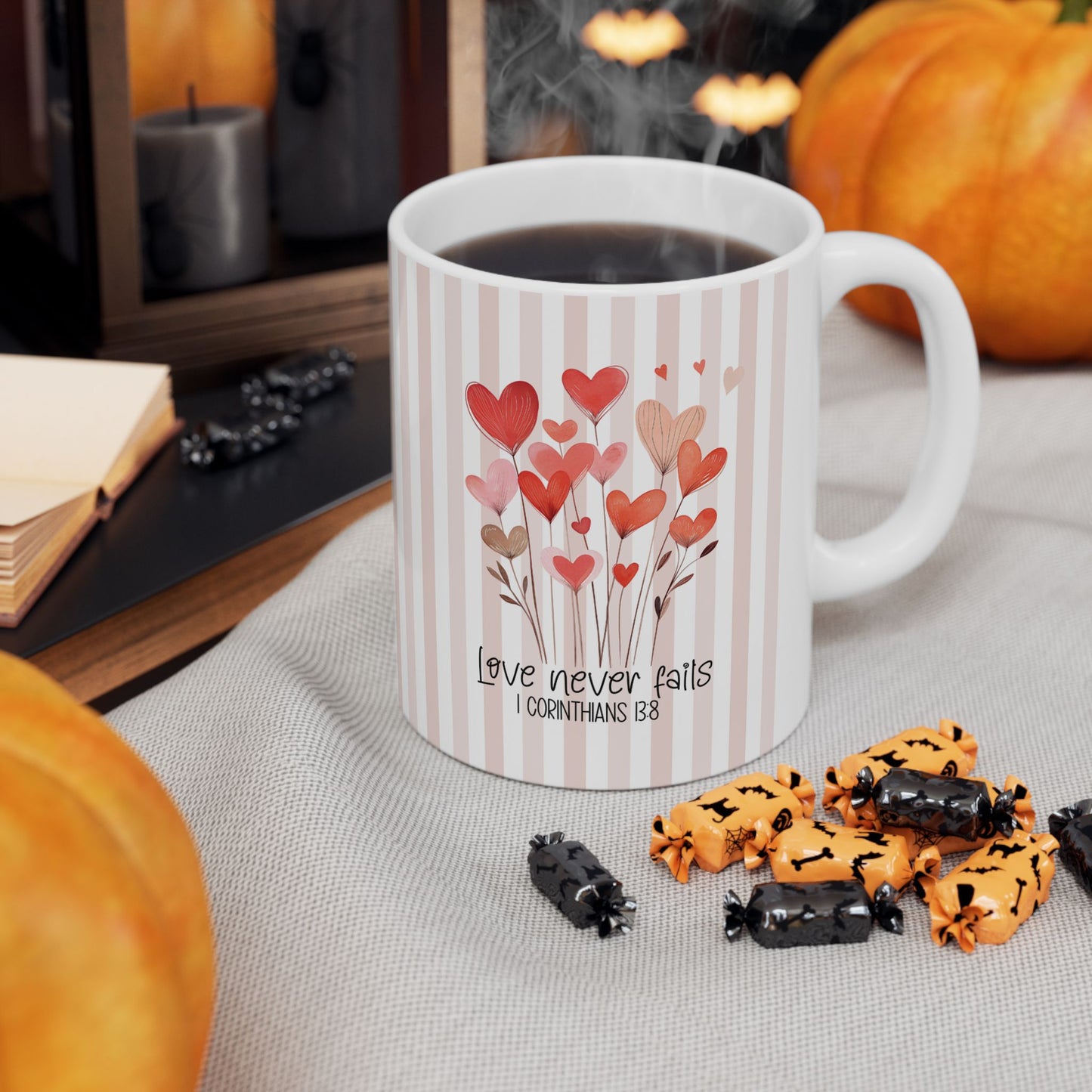 Faith-Inspired Ceramic Mug — Christian Message Coffee Cup 11oz