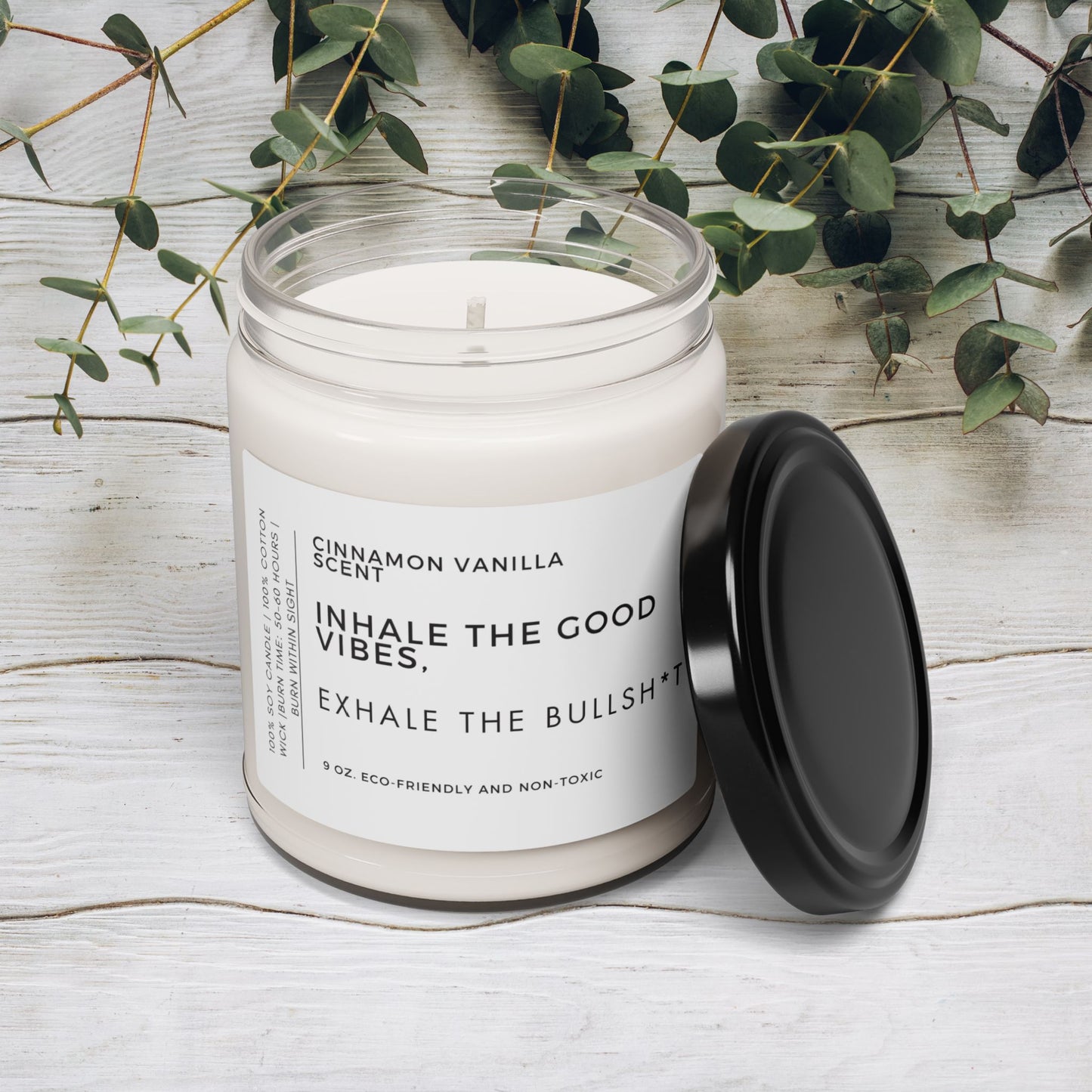 Inhale The Good Vibes Scented Candle