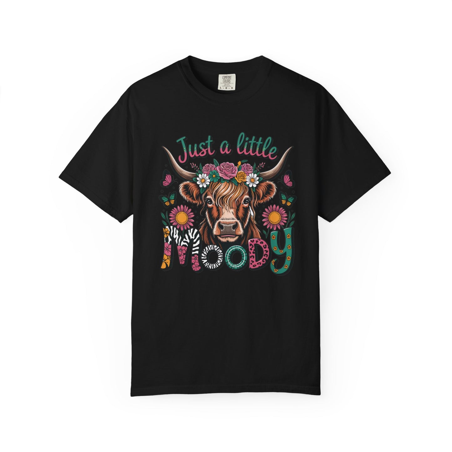 Moody Cow T-Shirt, Fun Animal Tee, Casual Everyday Wear, Gift for Cow Lovers, Unique Graphic Top