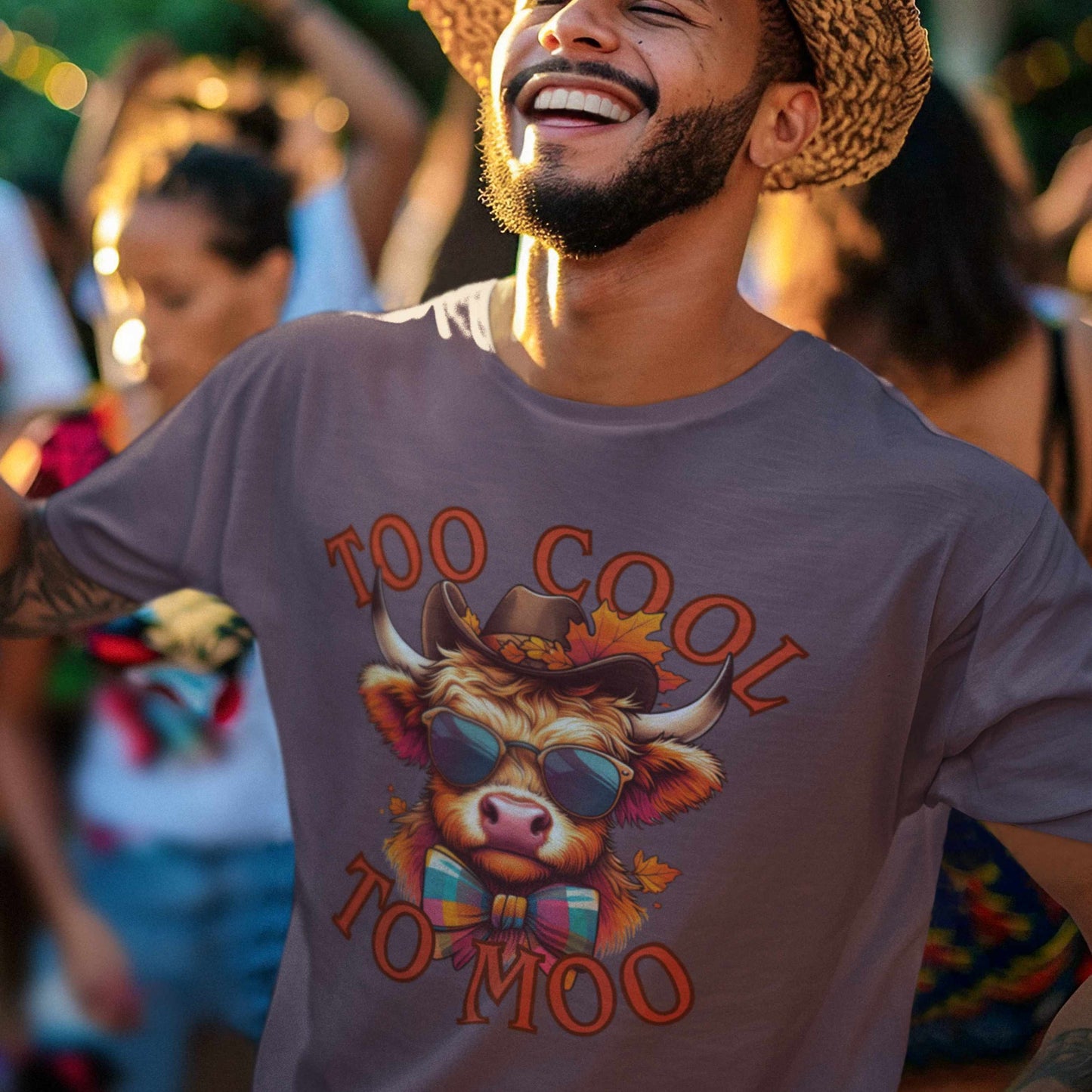Cool Cow Graphic T-shirt, Fun Summer Tee, Trendy Gift, Animal Lover Apparel, Unique Casual Wear
