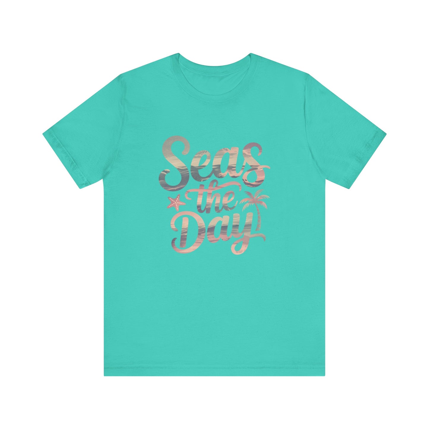 Seas the Day Unisex Tee - Beach Vibes Graphic T-Shirt for Summer Adventures