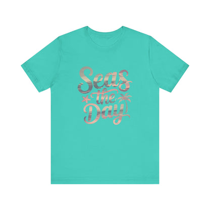 Seas the Day Unisex Tee - Beach Vibes Graphic T-Shirt for Summer Adventures