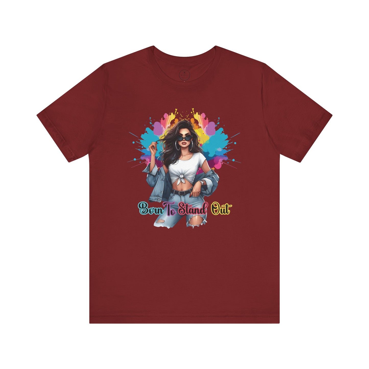'Born to Stand Out' Jersey Short Sleeve Shirt, Casual Wear, Everyday Style