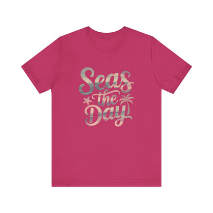 Seas the Day Unisex Tee - Beach Vibes Graphic T-Shirt for Summer Adventures