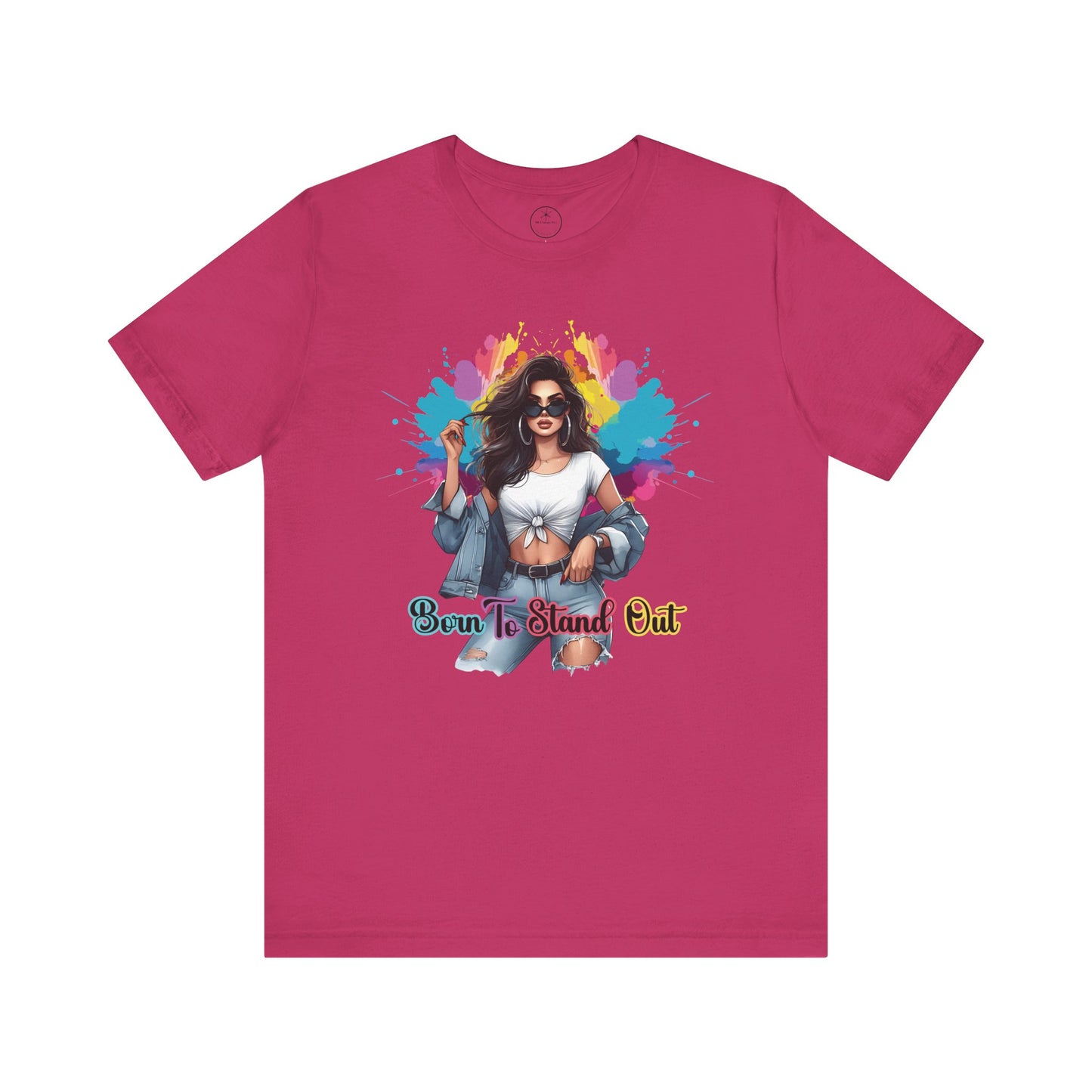 'Born to Stand Out' Jersey Short Sleeve Shirt, Casual Wear, Everyday Style
