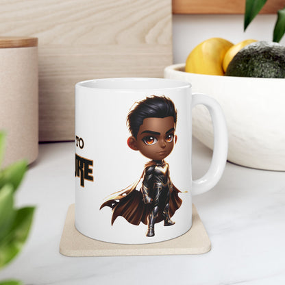 Built to Endure – Motivational Superhero Coffee Mug (11oz Ceramic)