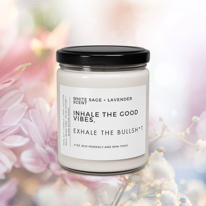 Inhale The Good Vibes Scented Candle