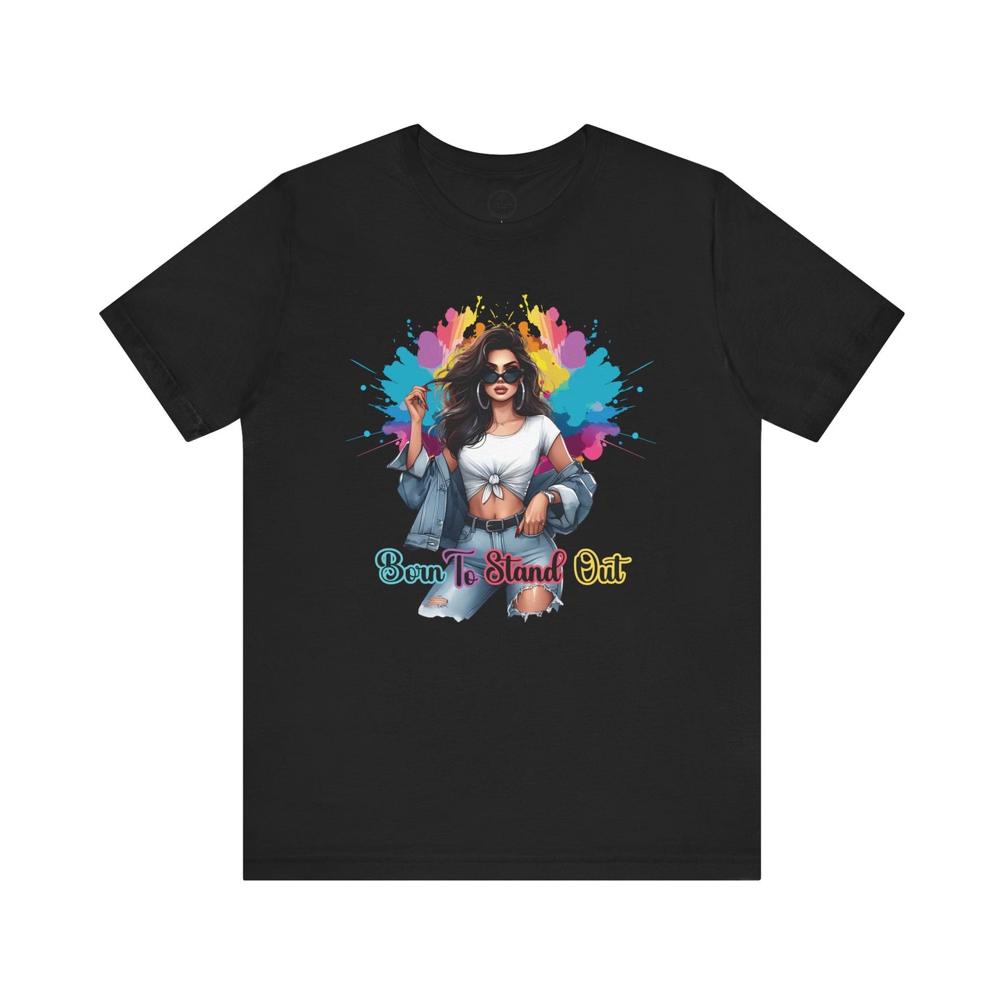 'Born to Stand Out' Jersey Short Sleeve Shirt, Casual Wear, Everyday Style