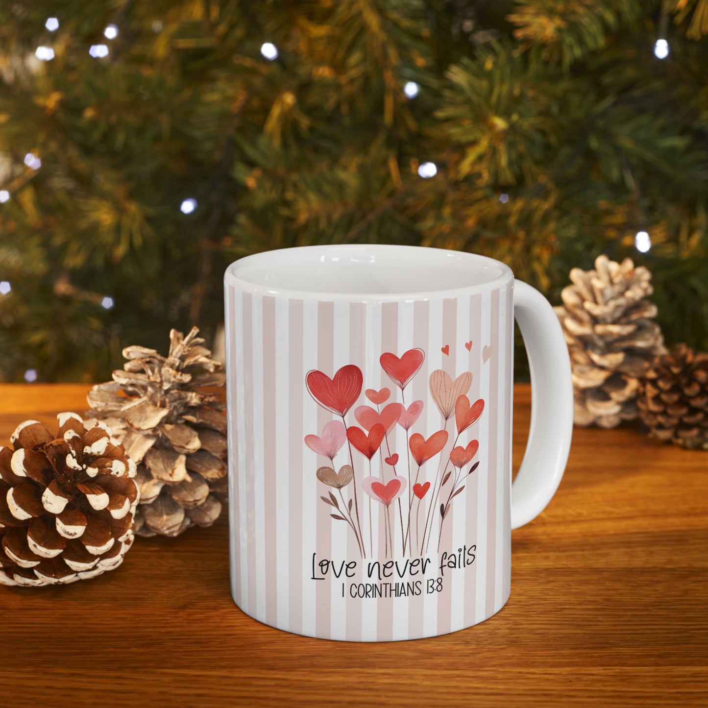 Faith-Inspired Ceramic Mug — Christian Message Coffee Cup 11oz