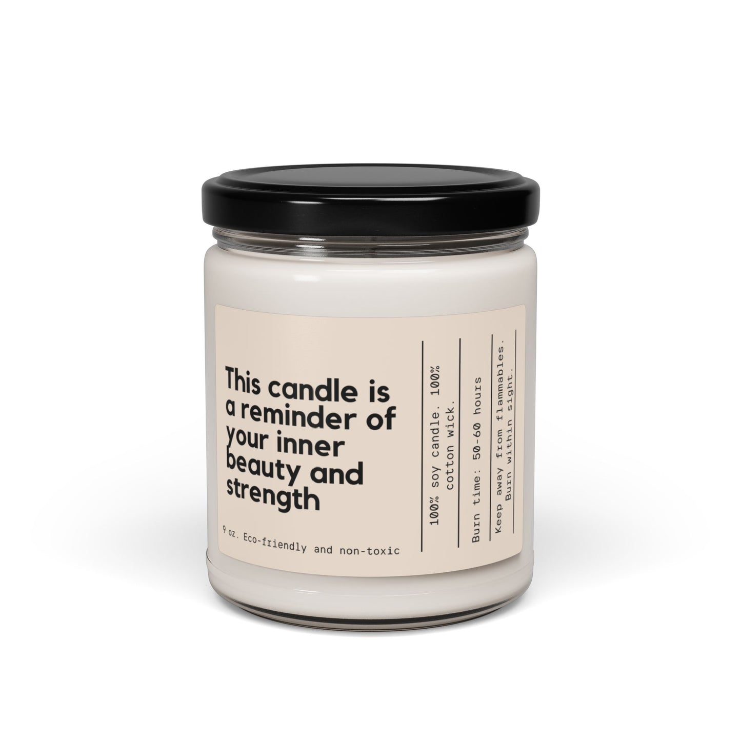 Inner Beauty and Strength Affirmation Candle
