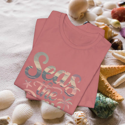 Seas the Day Unisex Tee - Beach Vibes Graphic T-Shirt for Summer Adventures