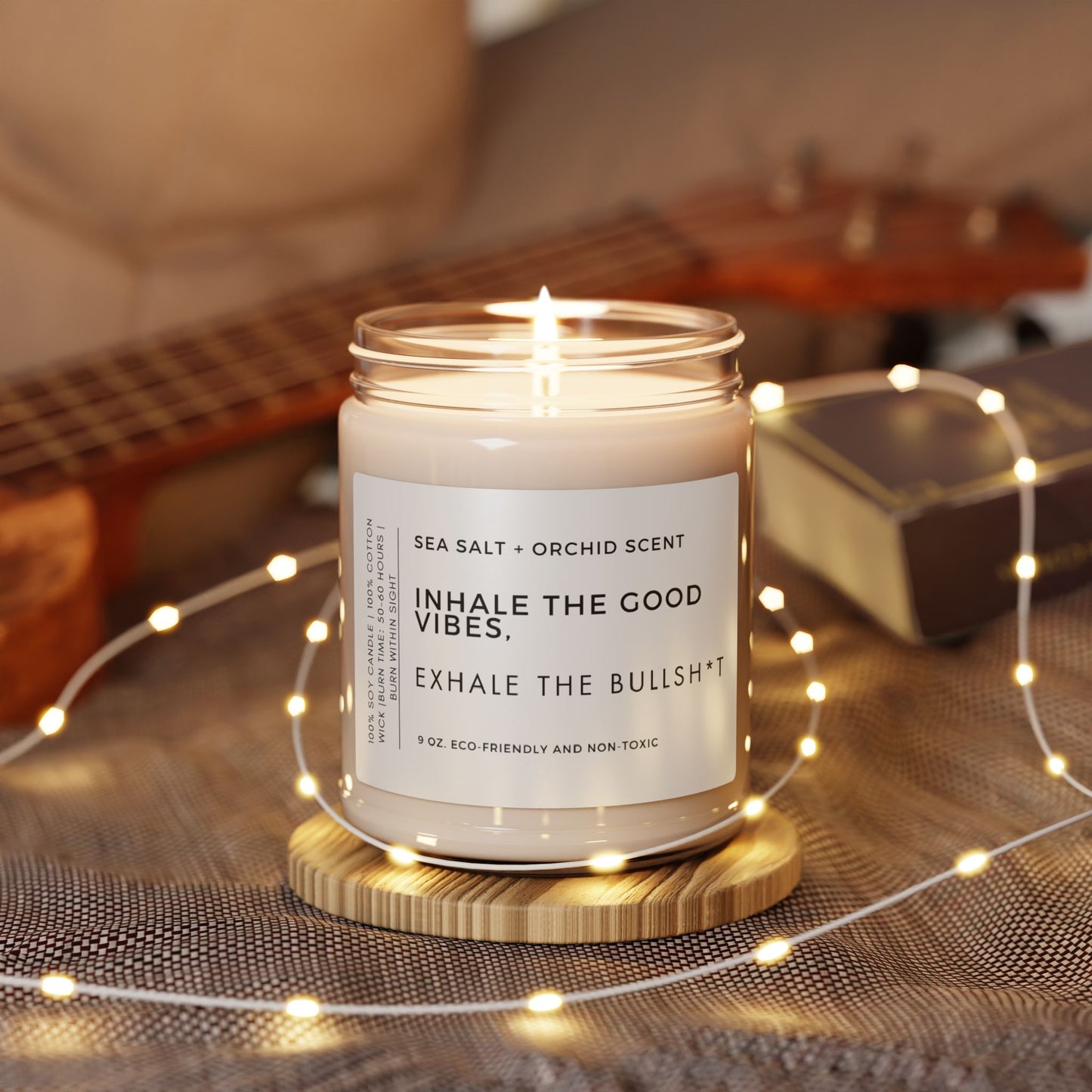 Inhale The Good Vibes Scented Candle