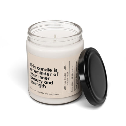 Inner Beauty and Strength Affirmation Candle