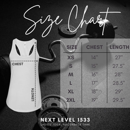 Playful Summer Racerback Tank, Ideal for Beach Days, Cute Gift for Friends, Fun Workout Gear, Faith Base Saying