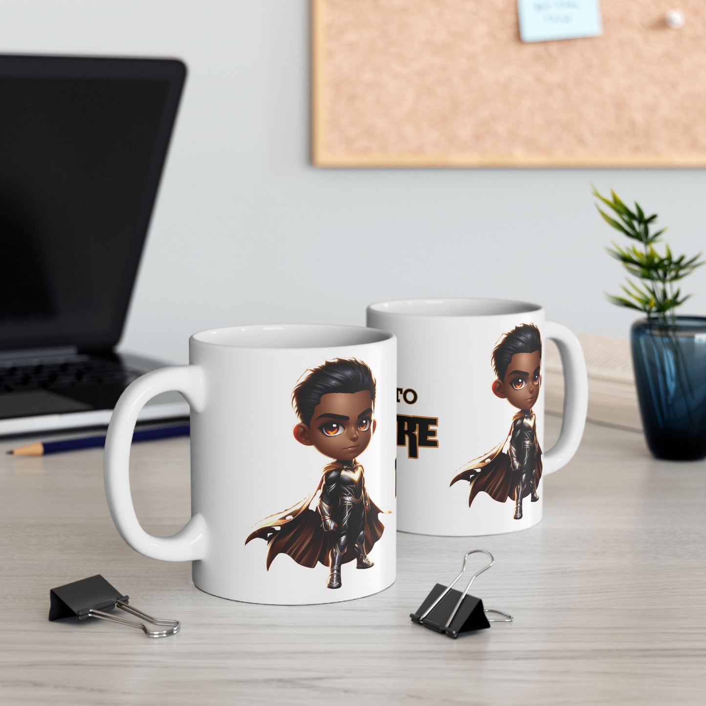 Built to Endure – Motivational Superhero Coffee Mug (11oz Ceramic)