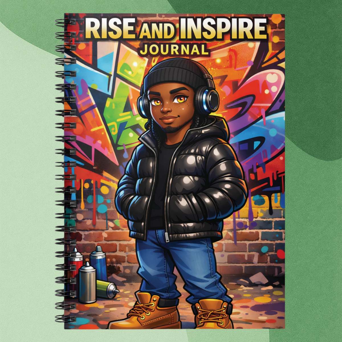 Rise and Inspire Journal — Spiral Notebook (Ruled)