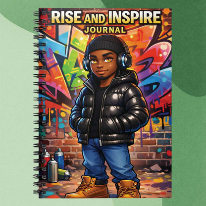 Rise and Inspire Journal — Spiral Notebook (Ruled)