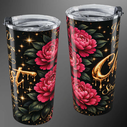 20oz Christian Stainless Steel Tumbler – Vacuum Insulated Faith Travel Mug