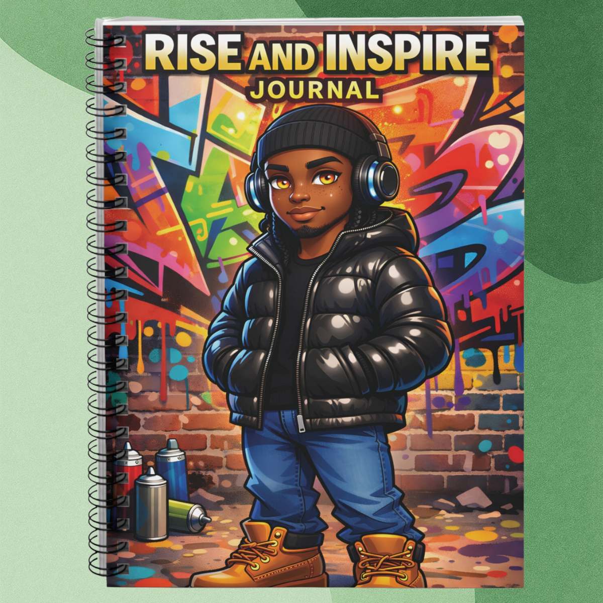 Rise and Inspire Journal — Spiral Notebook (Ruled)