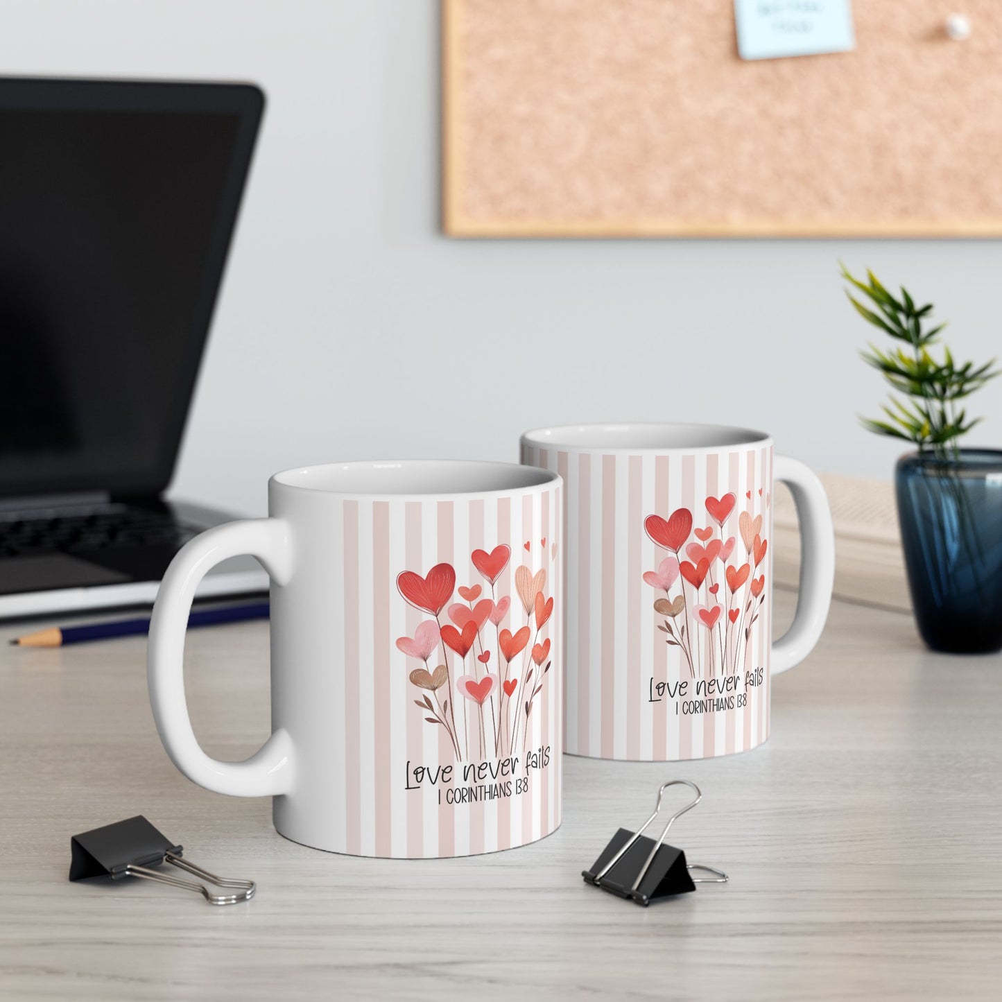 Faith-Inspired Ceramic Mug — Christian Message Coffee Cup 11oz