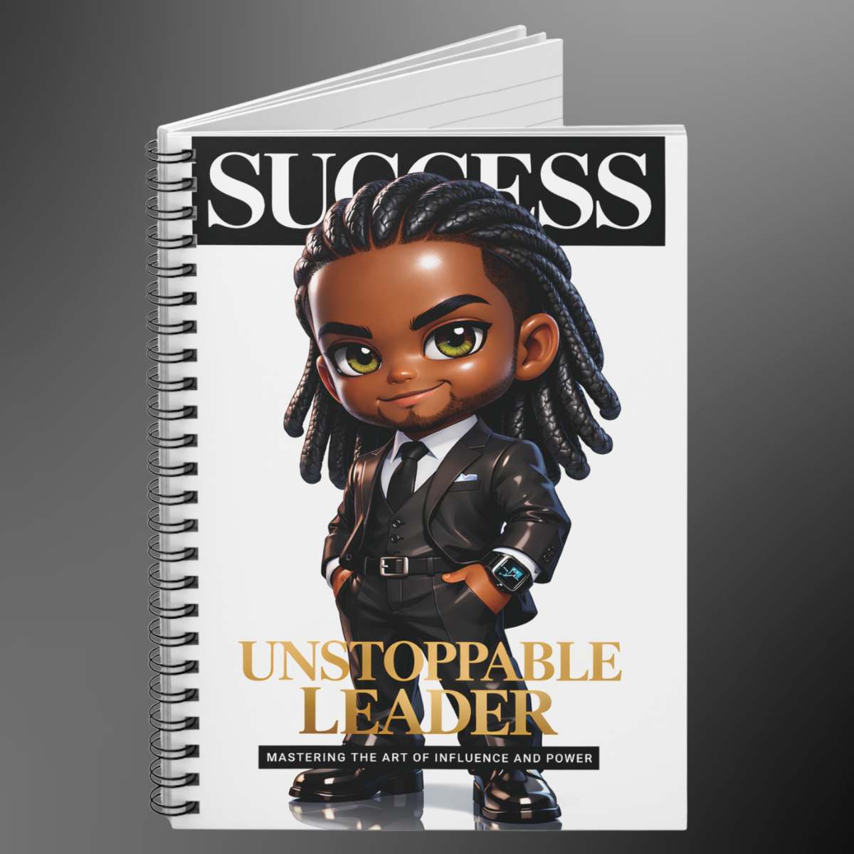 Success 'Unstoppable Leader' Spiral Notebook — Motivational Journal