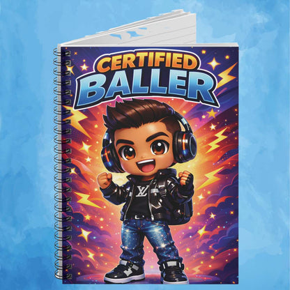 Certified Baller Spiral Notebook – Ruled Journal