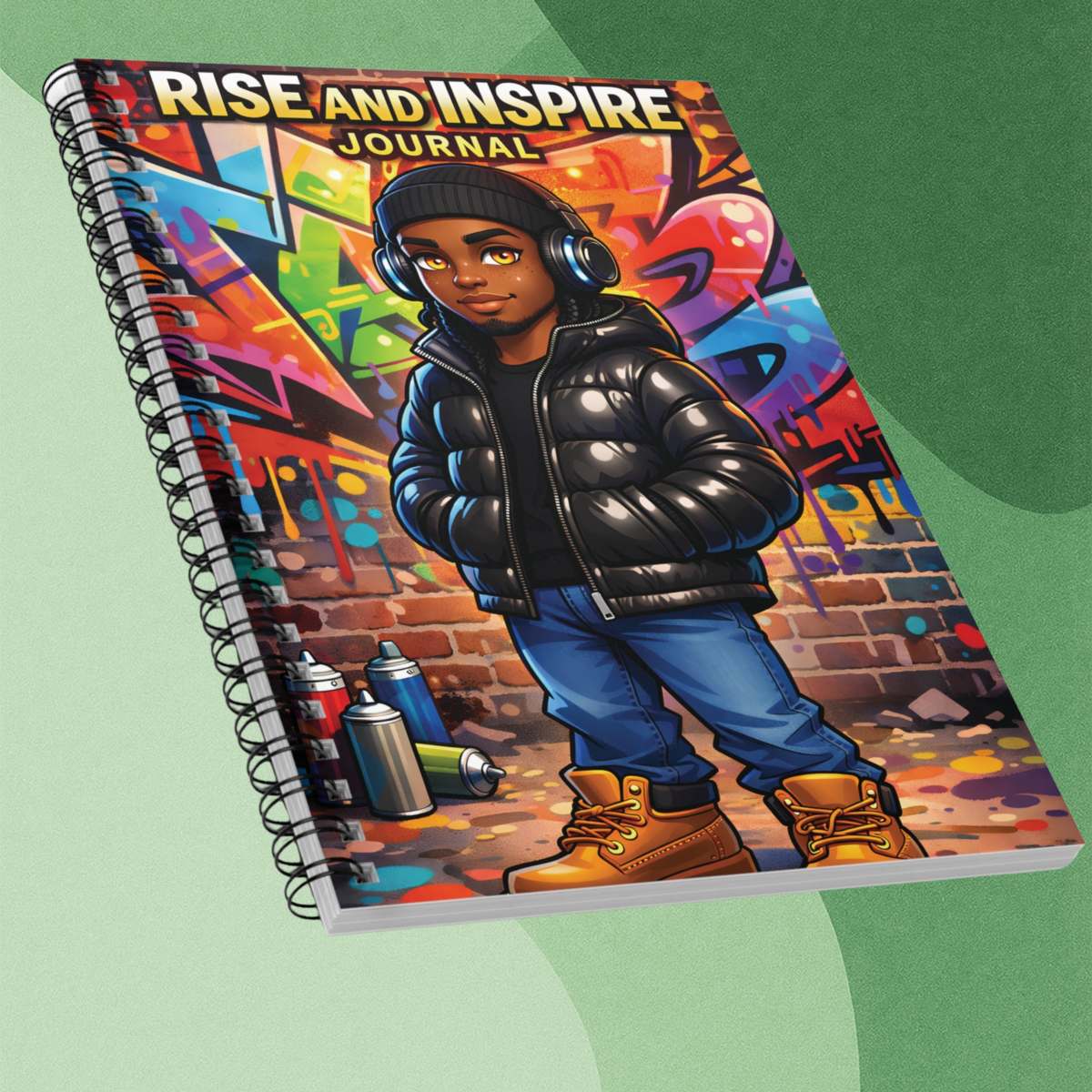 Rise and Inspire Journal — Spiral Notebook (Ruled)