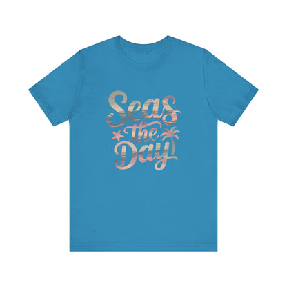 Seas the Day Unisex Tee - Beach Vibes Graphic T-Shirt for Summer Adventures