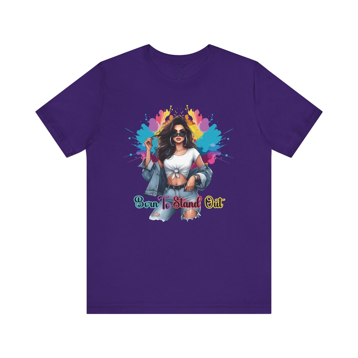 'Born to Stand Out' Jersey Short Sleeve Shirt, Casual Wear, Everyday Style