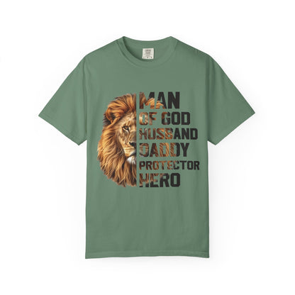Man of God T-Shirt - Unisex Garment-Dyed Tee for Dads, Father's Day Gift, Christian Apparel, Inspirational Shirt, Everyday Wear