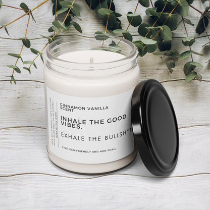 Inhale The Good Vibes Scented Candle