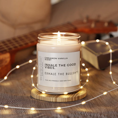 Inhale The Good Vibes Scented Candle