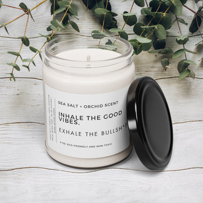 Inhale The Good Vibes Scented Candle