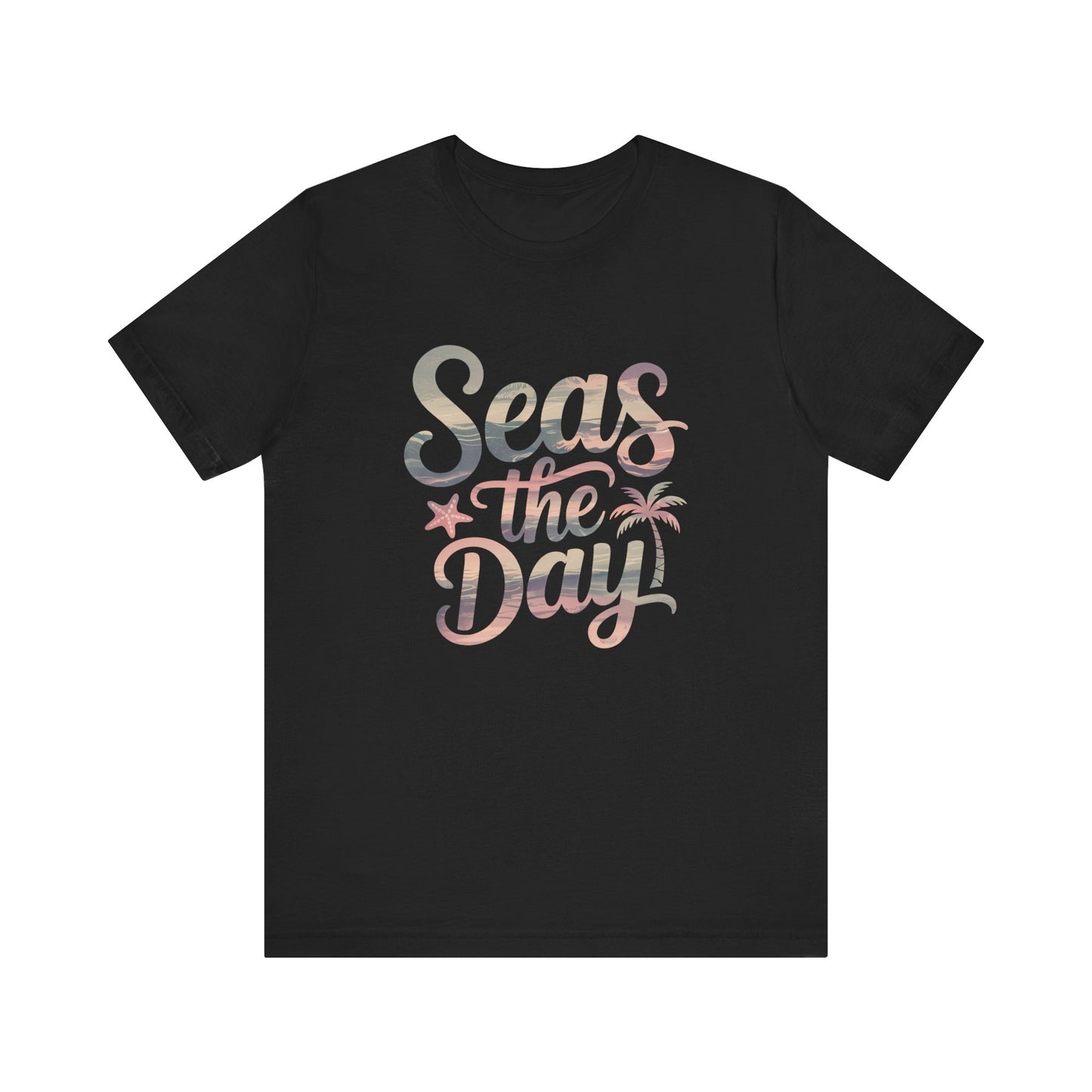 Seas the Day Unisex Tee - Beach Vibes Graphic T-Shirt for Summer Adventures