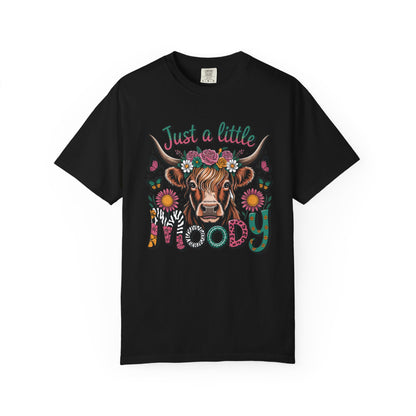 Moody Cow T-Shirt, Fun Animal Tee, Casual Everyday Wear, Gift for Cow Lovers, Unique Graphic Top