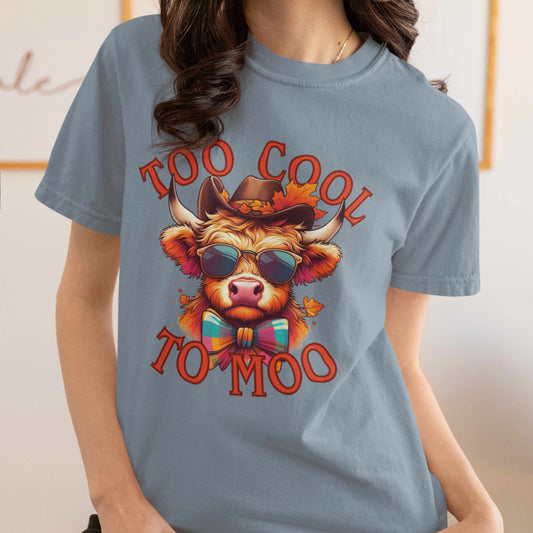 Cool Cow Graphic T-shirt, Fun Summer Tee, Trendy Gift, Animal Lover Apparel, Unique Casual Wear