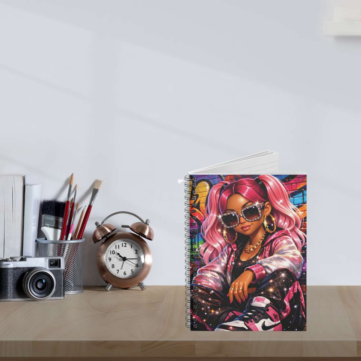Sassy Girl Streetwear Spiral Notebook