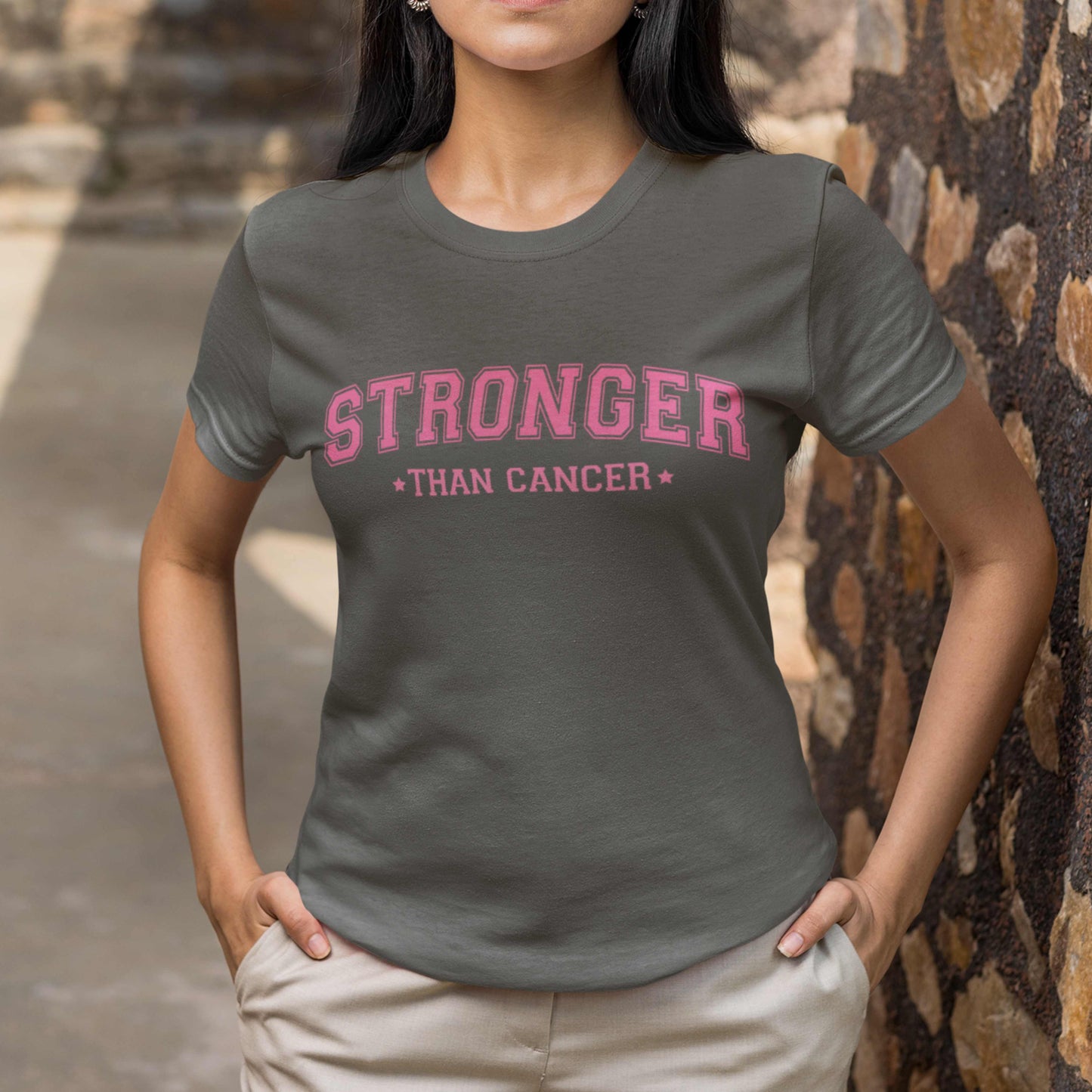 Stronger Than Cancer Tee, Inspirational T-Shirt, Cancer Awareness Shirt, Unisex Graphic Tee, Support Shirt, Fight Cancer