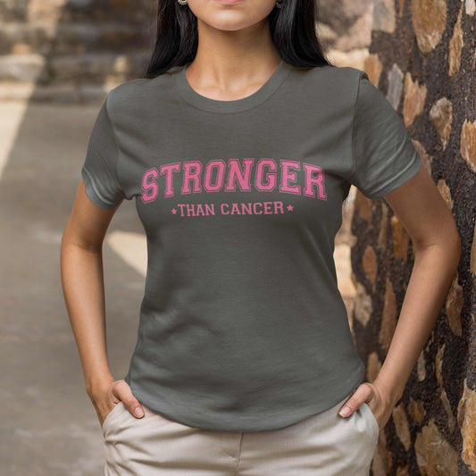 Stronger Than Cancer Tee, Inspirational T-Shirt, Cancer Awareness Shirt, Unisex Graphic Tee, Support Shirt, Fight Cancer